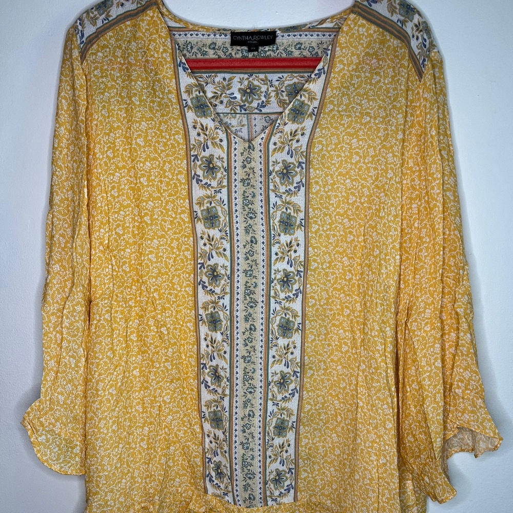 Cynthia Rowley Floral Blouse